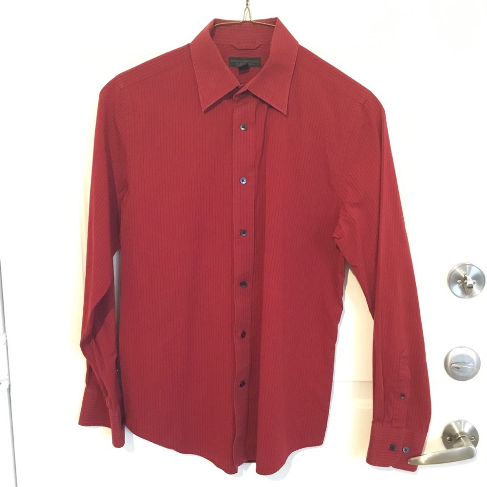 Express Design Studio Striped Button Down (A)